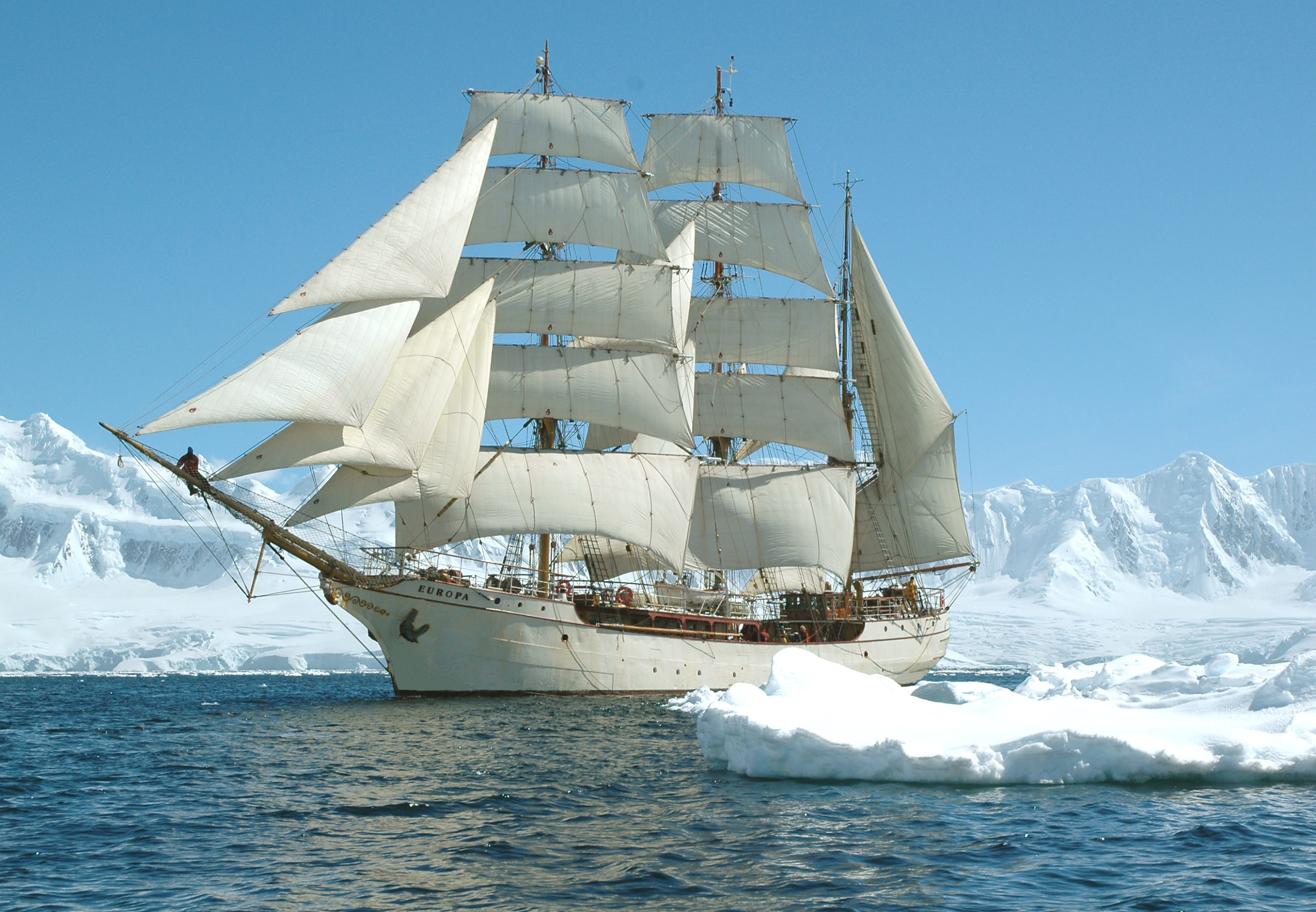 tall ship europa wooden blocks
